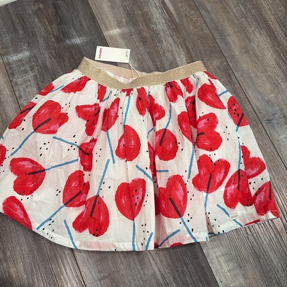 Catimini Heart Skirt size 10 NEW - Picture 3 of 6